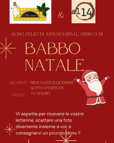 Nizza Monferrato | Selfie con Babbo Natale e consegna delle letterine