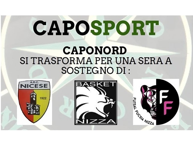 Nizza Monferrato | "Caposport" - Serata a sostegno delle associazioni A.D.C. Nicese, Basket Nizza e Futsal Fucsia Nizza